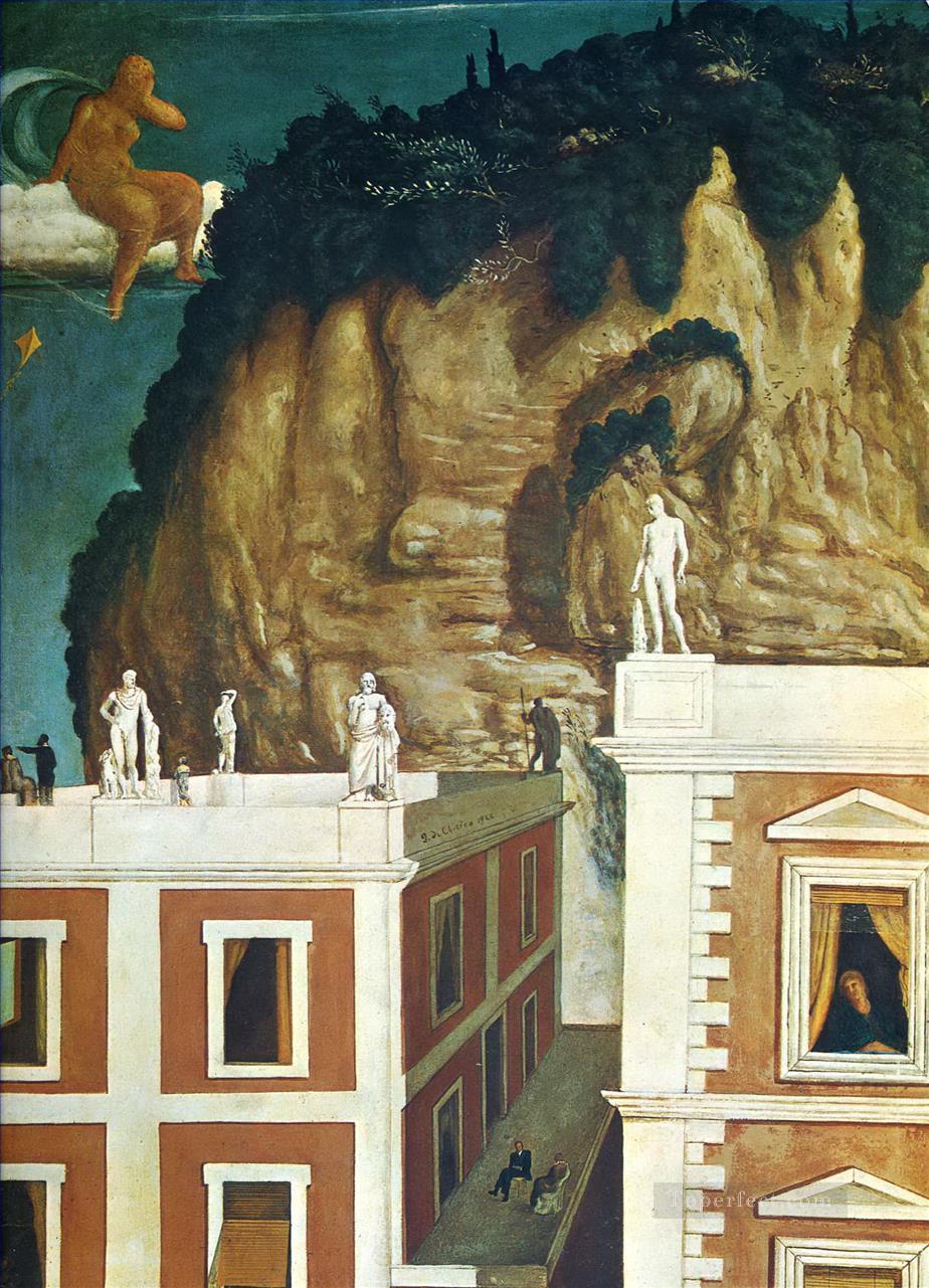 strange travelers 1922 Giorgio de Chirico Metaphysical surrealism Oil Paintings